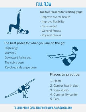 Blue Illustrated Yoga Newsletter Newsletter Examples