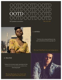 Fashion Outfit of the Day Newsletter Graphic with Models Newsletter Examples