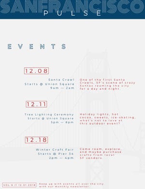 San Francisco Entertainment Events Newsletter Graphic Newsletter Examples