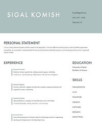 Pale Blue Modern Scientist and Engineer Resume Resume Examples