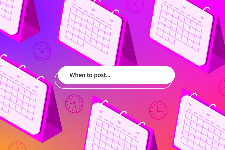 Schedule your posts in the mobile app | Adobe Express