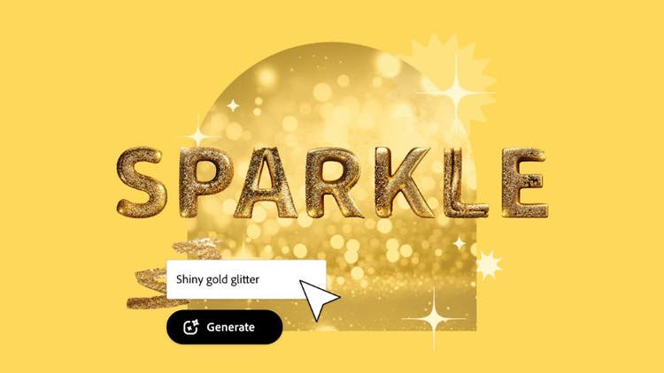 Transform plain text into captivating art | Adobe Express