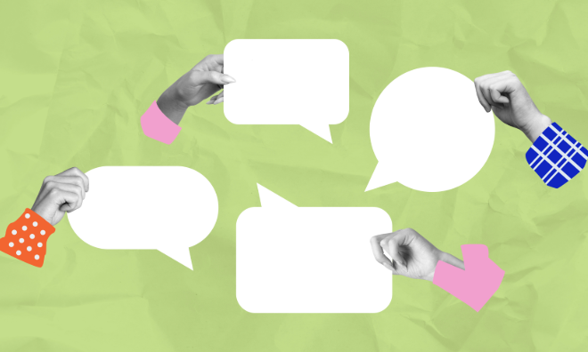 How to add a speech bubble to a photo with Adobe Express