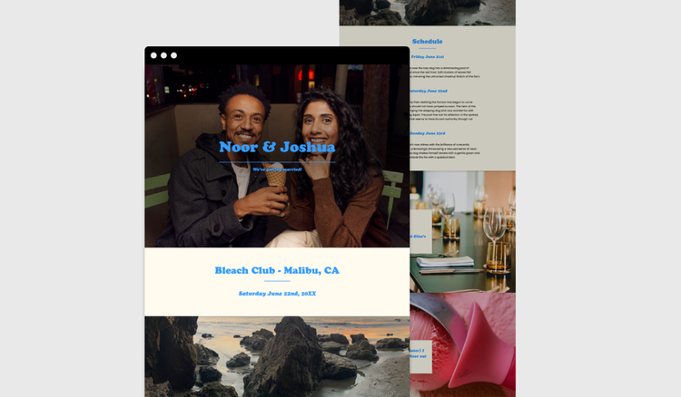 How to design a stunning wedding website