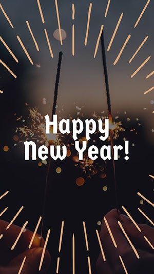 Sepia Toned New Years Instagram Story Happy New Year
