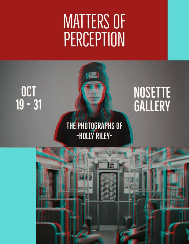 Grey and Claret Gallery Exhibition Poster Flyer Ideas