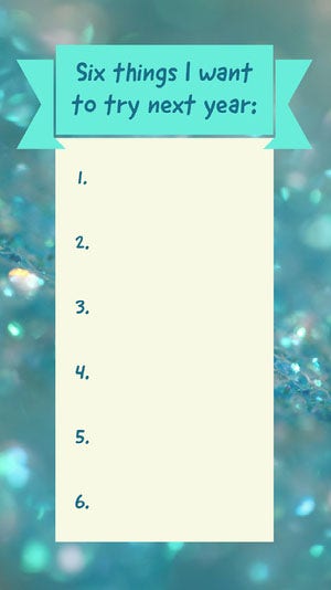 Cyan Glitter New Year Plans Instagram Story Happy New Year