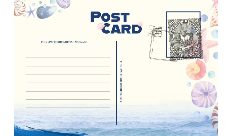 postcard design and display ideas