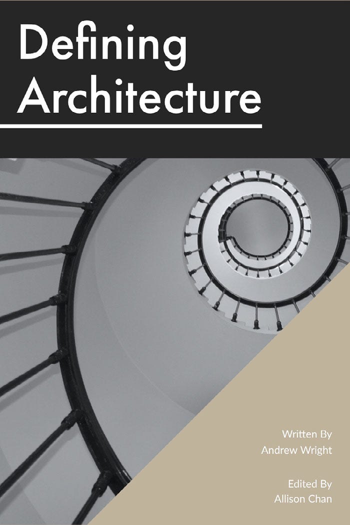 Black and Grey Defining Architecture Book Cover Book Cover Ideas