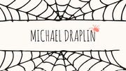 Spider and Cobweb Halloween Party Place Card Halloween Party