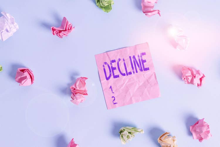 How to politely decline an invitation without causing offence.