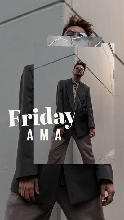 White Minimal Ask Me Anything Instagram Story