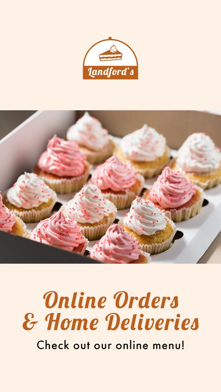 Set Brown & Cream Dessert Café Instagram Story