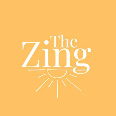 Orange and White The Zing Logo Square