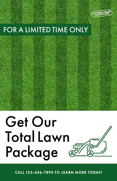 Modern Total Lawn Care Business Flyer