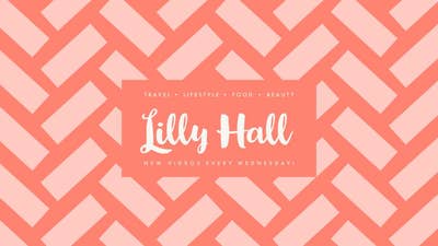 Pink and White Lifestyle Youtube Channel Art