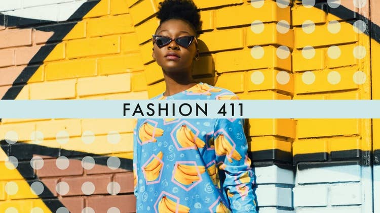 Bright Yellow and Blue Fashion Youtube Channel Art Banner with Model