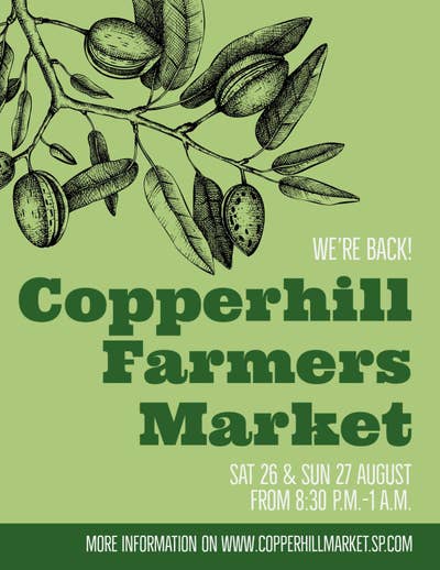 Green Farmers Market Flyer