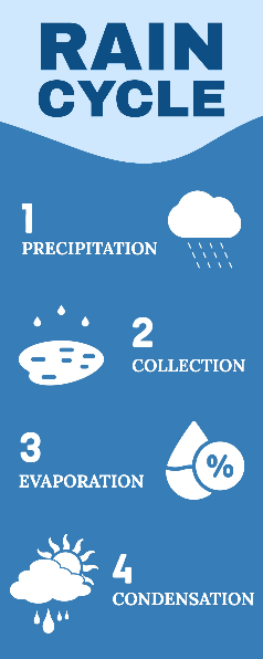 Blue Rain Cycle Infographic