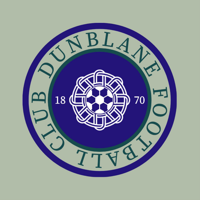 Blue Green & White Celtic Circle Football Club Logo