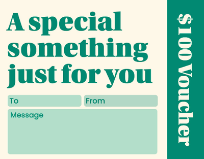 Beige & Green Voucher