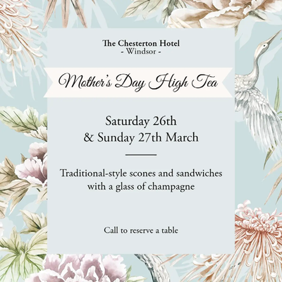 A poster for a tea party Description automatically generated