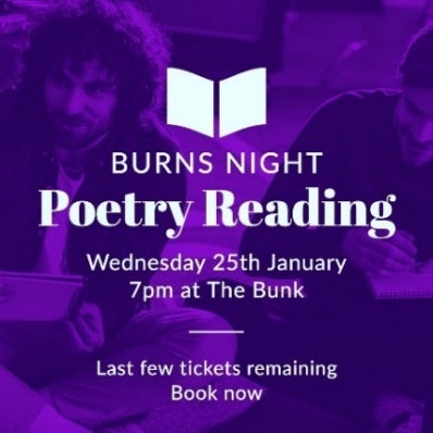 Purple Burns Night Poetry Reading Facebook Ad