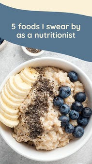 Blue and Beige Shape Nutrition TikTok Cover