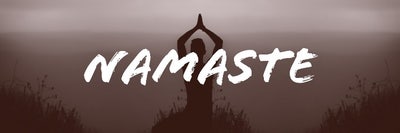 Black and White Namaste Twitter Header