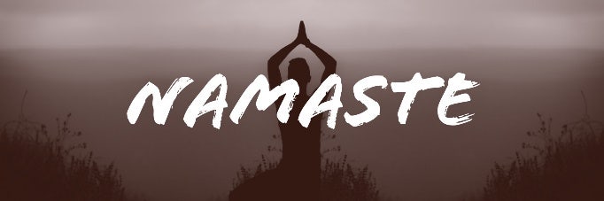 Black and White Namaste Twitter Header