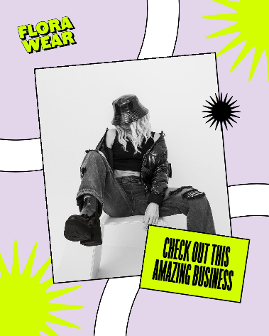 Lilac & Green Independent Fashion Brand Instagram Portrait Post