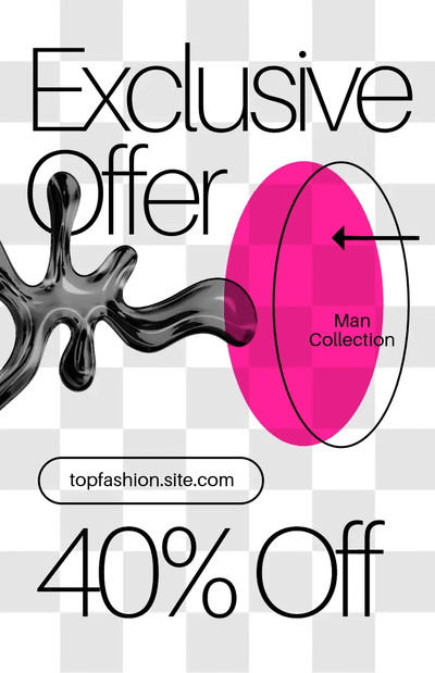 Grey Fashion Sale Poster