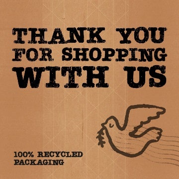 Brown Cardboard Texture Thank You for Shopping Instagram Square