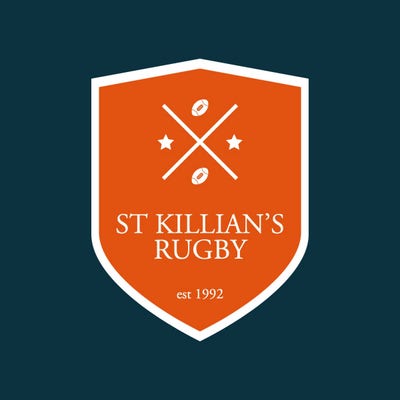 Red White & Navy Shield Crest Rugby Club Logo