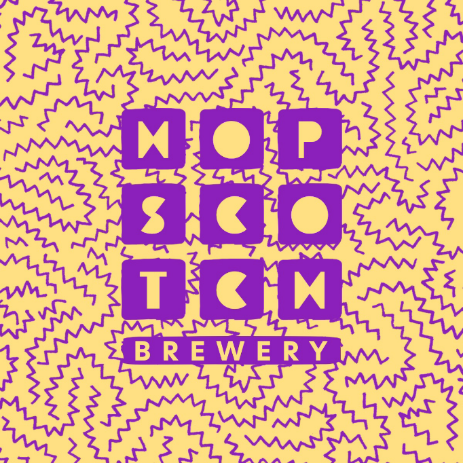 Orange, Purple & Green Funky Pop-Art Beer Brewery Promotional Logo Set