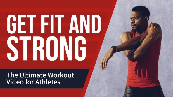 Dark Red and Black Workout Video YouTube Thumbnail