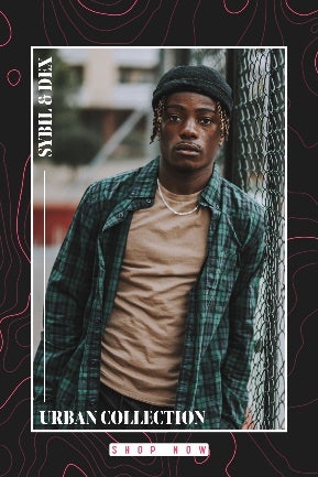 Pink Black Sybil & Dex Urban Fashion Collection Pinterest Ad