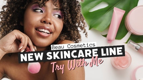 Black, Pink & White Cosmetic Beauty Youtube Thumbnail