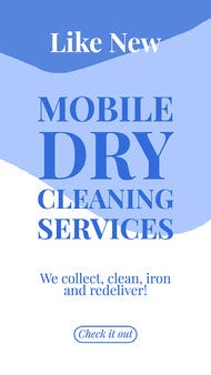 Blue & White New Business Service Announcement Ad Facebook Story