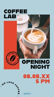 Orange Restaurant Instagram Story