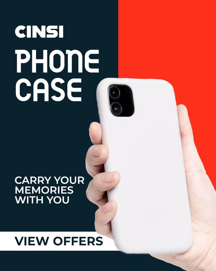 Red and Blue Phone Case Instagram Feed Ad