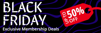 Black White & Red Sale Tag Black Friday Email Header