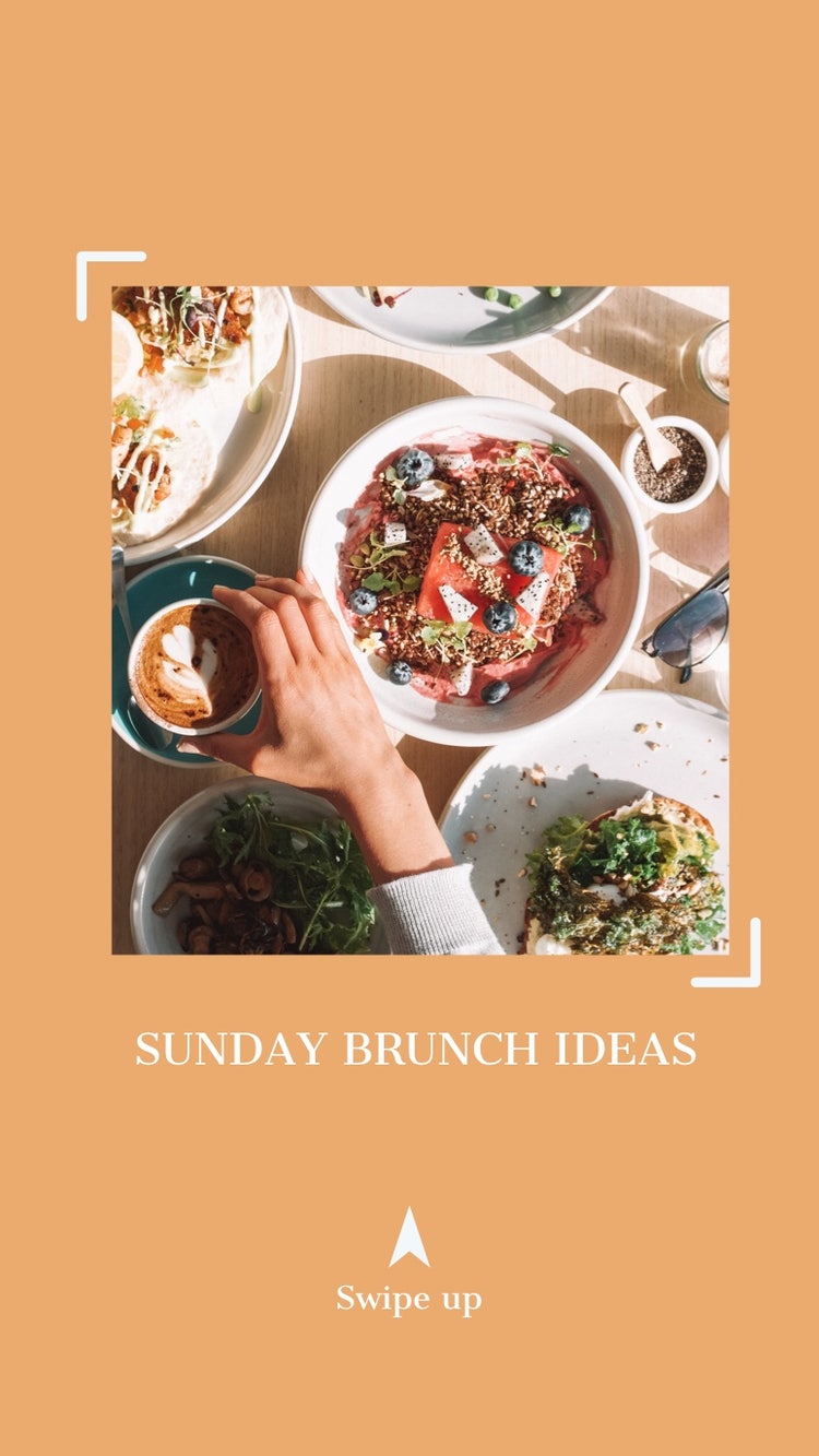 Light Toned Sunday Brunch Ideas List Instagram Story
