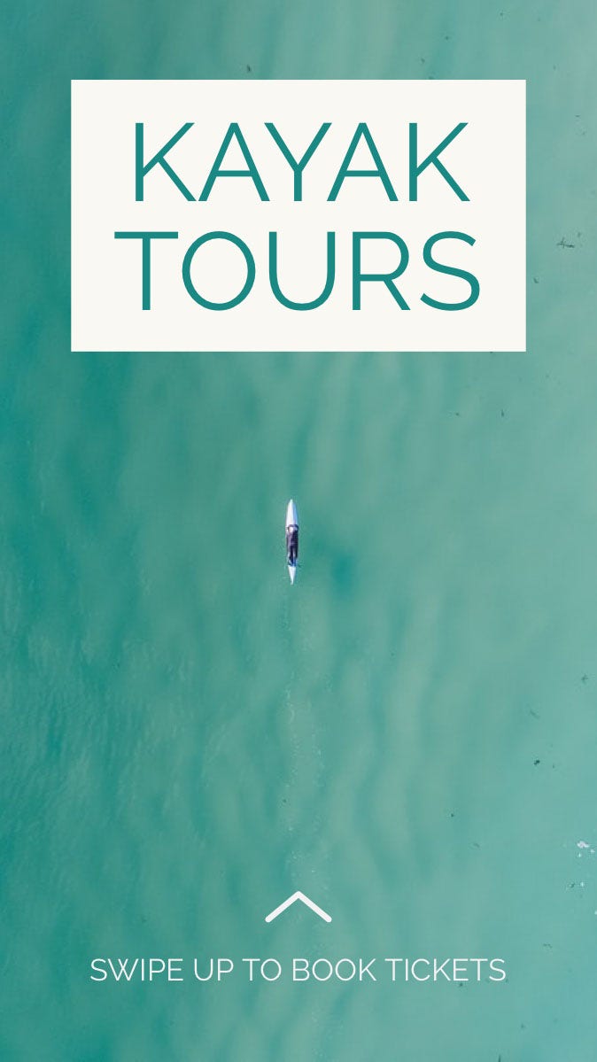 Teal Kayak Tours Instagram Story Ad