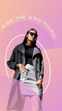 Light Pink And Orange Gradient Interactive Instagram Story