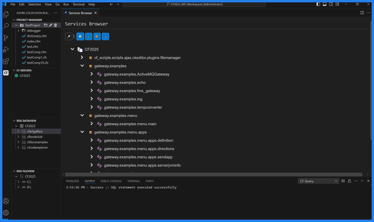 Service Browser for Web Services