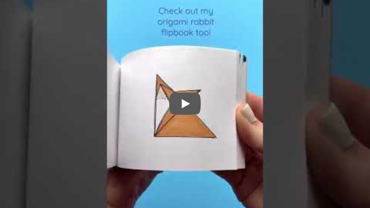 no alt text provided in the copy doc (YouTube video thumbnail, origami rabbit flipbook)