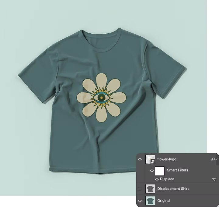 A graphic t-shirt mockup.