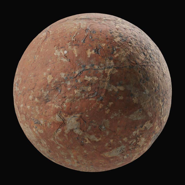 a red rock sample