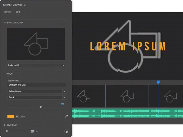 Motion graphics & animated titles - Adobe